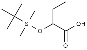 2-((tert-butyldimethylsilyl)oxy)butanoic acid Structure