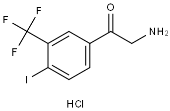 4-Iodo-3-(trifluoromethyl)phenacylamine hydrochloride Struktur