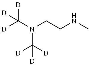 N2-methyl-N1,N1-bis(methyl-d3)ethane-1,2-diamine Struktur
