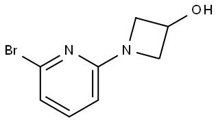 1-(6-bromopyridin-2-yl)azetidin-3-ol Struktur