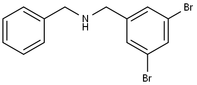N-benzyl-1-(3,5-dibromophenyl)methanamine Structure