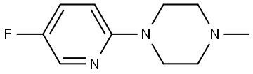 1-(5-fluoropyridin-2-yl)-4-methylpiperazine Struktur