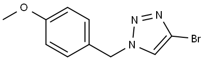 4-Bromo-1-[(4-methoxyphenyl)methyl]-1H-1,2,3-triazole Struktur