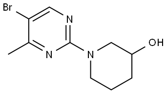 1-(5-bromo-4-methylpyrimidin-2-yl)piperidin-3-ol|