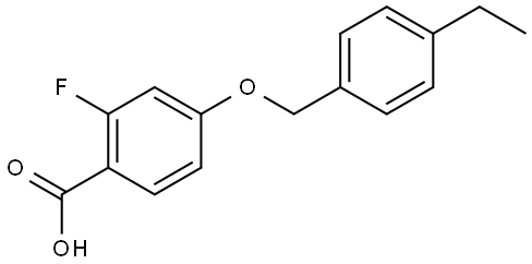 4-[(4-Ethylphenyl)methoxy]-2-fluorobenzoic acid Structure