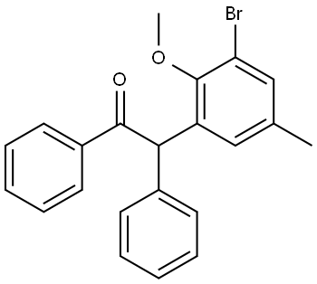 2-(3-bromo-2-methoxy-5-methylphenyl)-1,2-diphenylethan-1-one|2-(3-溴-2-甲氧基-5-甲基苯基)-1,2-二苯基乙烷-1-酮
