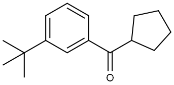 Cyclopentyl[3-(1,1-dimethylethyl)phenyl]methanone Structure