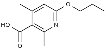 2,4-Dimethyl-6-propoxy-3-pyridinecarboxylic acid Structure