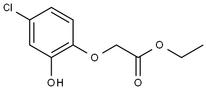 ethyl 2-(4-chloro-2-hydroxyphenoxy)acetate 结构式