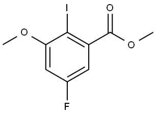 5-氟-2-碘-3-甲氧基苯甲酸甲酯, 2090423-91-7, 结构式