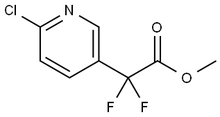 2-(6-氯吡啶-3-基)-2,2-二氟乙酸甲酯, 2091430-91-8, 结构式