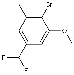 2-Bromo-5-(difluoromethyl)-1-methoxy-3-methylbenzene Structure