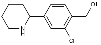 (2-chloro-4-(piperidin-2-yl)phenyl)methanol|