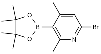 6-Bromo-2,4-dimethyl-3-(4,4,5,5-tetramethyl-1,3,2-dioxaborolan-2-yl)pyridine Structure
