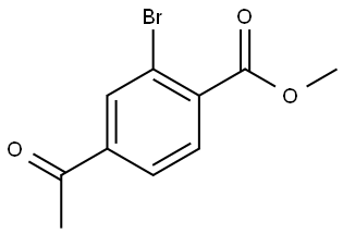 Methyl 4-acetyl-2-bromobenzoate Structure