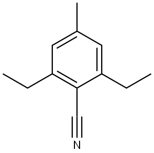2,6-Diethyl-4-methylbenzonitrile Structure