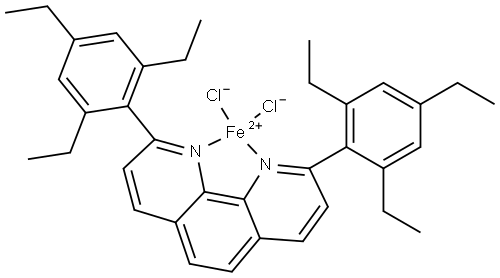 (T-4)-[2,9-Bis(2,4,6-triethylphenyl)-1,10-phenanthroline-κN1,κN10]dichloroiron Struktur
