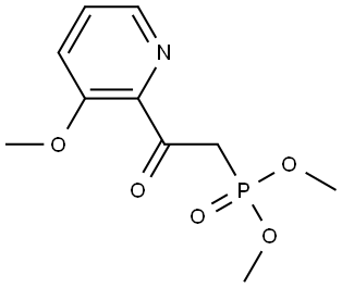 dimethyl [2-(3-methoxypyridin-2-yl)-2-oxoethyl]phosphonate Structure