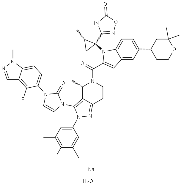 奥格列龙半钙盐 结构式