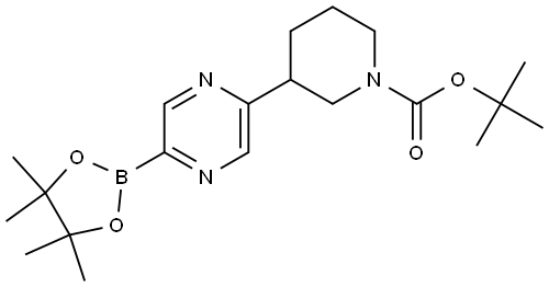 tert-butyl 3-(5-(4,4,5,5-tetramethyl-1,3,2-dioxaborolan-2-yl)pyrazin-2-yl)piperidine-1-carboxylate|