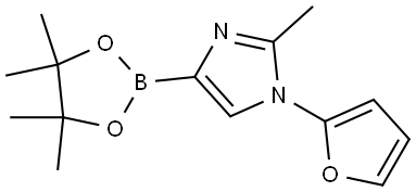 1-(furan-2-yl)-2-methyl-4-(4,4,5,5-tetramethyl-1,3,2-dioxaborolan-2-yl)-1H-imidazole|