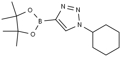 1-CYCLOHEXYL-4-(TETRAMETHYL-1,3,2-DIOXABOROLAN-2-YL)-1H-1,2,3-TRIAZOLE Struktur