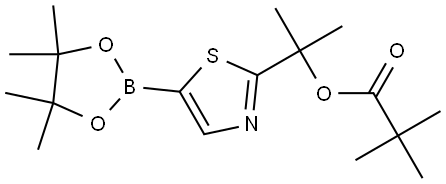 2-(1-Pivaloyloxy-1-methylethyl)thiazole-5-boronic acid pinacol ester|