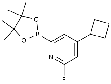 4-Cyclobutyl-2-fluoro-6-(4,4,5,5-tetramethyl-1,3,2-dioxaborolan-2-yl)pyridine|
