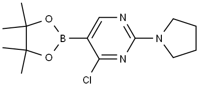 4-Chloro-2-(pyrrolidino)pyrimidine-5-boronic acid pinacol ester|