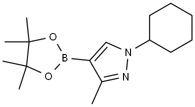 3-Methyl-1-(cyclohexyl)-1H-pyrazole-4-boronic acid pinacol ester Structure