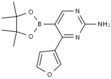 2-Amino-4-(3-furyl)pyrimidine-5-boronic acid pinacol ester|