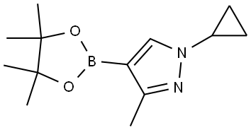 1-Cyclopropyl-3-methyl-4-(4,4,5,5-tetramethyl-1,3,2-dioxaborolan-2-yl)-1H-pyrazole Struktur