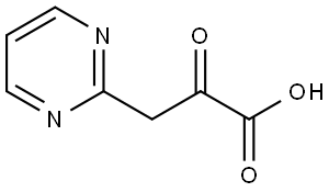 2-oxo-3-(pyrimidin-2-yl)propanoic acid Struktur
