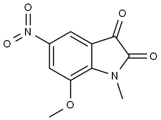 7-Methoxy-1-methyl-5-nitro-1H-indole-2,3-dione Structure