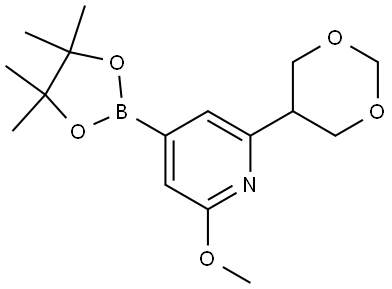 2-(1,3-dioxan-5-yl)-6-methoxy-4-(4,4,5,5-tetramethyl-1,3,2-dioxaborolan-2-yl)pyridine|