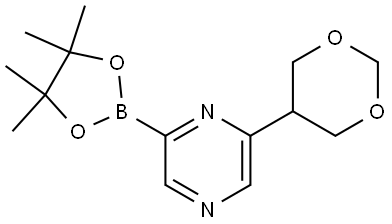 2-(1,3-dioxan-5-yl)-6-(4,4,5,5-tetramethyl-1,3,2-dioxaborolan-2-yl)pyrazine|