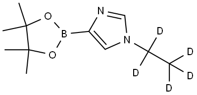 1-(ethyl-d5)-4-(4,4,5,5-tetramethyl-1,3,2-dioxaborolan-2-yl)-1H-imidazole Struktur