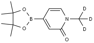 1-(methyl-d3)-4-(4,4,5,5-tetramethyl-1,3,2-dioxaborolan-2-yl)pyridin-2(1H)-one Struktur