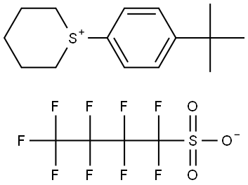 2H-Thiopyranium, tetrahydro-1-(4-(tert-butyl)phenyl)-, perfluoro-1-butanesulfonate (1:1) Struktur