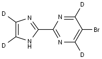 5-bromo-2-(1H-imidazol-2-yl-4,5-d2)pyrimidine-4,6-d2|