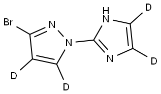 3-bromo-1-(1H-imidazol-2-yl-4,5-d2)-1H-pyrazole-4,5-d2|