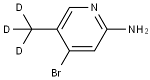 4-bromo-5-(methyl-d3)pyridin-2-amine Struktur
