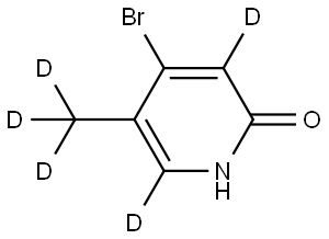 4-bromo-5-(methyl-d3)pyridin-3,6-d2-2-ol Struktur