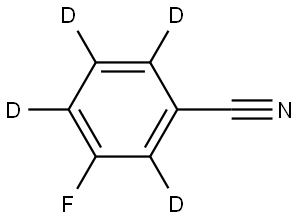 3-fluorobenzonitrile-2,4,5,6-d4 Struktur