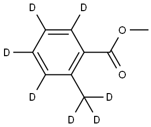 methyl 2-(methyl-d3)benzoate-d4 Structure