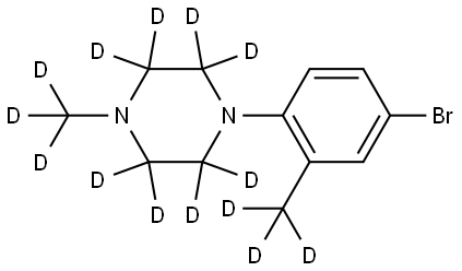 1-(4-bromo-2-(methyl-d3)phenyl)-4-(methyl-d3)piperazine-2,2,3,3,5,5,6,6-d8|