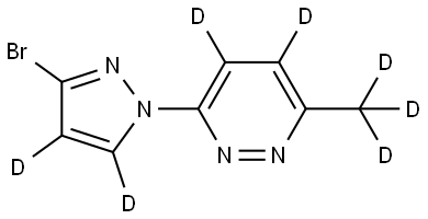 3-(3-bromo-1H-pyrazol-1-yl-4,5-d2)-6-(methyl-d3)pyridazine-4,5-d2|