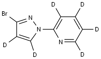 2-(3-bromo-1H-pyrazol-1-yl-4,5-d2)pyridine-3,4,5,6-d4|