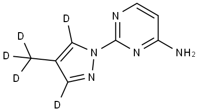 2-(4-(methyl-d3)-1H-pyrazol-1-yl-3,5-d2)pyrimidin-4-amine|
