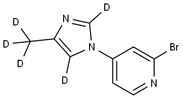 2-bromo-4-(4-(methyl-d3)-1H-imidazol-1-yl-2,5-d2)pyridine|